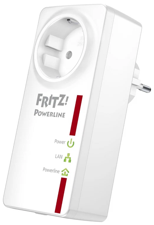 AVM FRITZ! Powerline 520E Netzwerk LAN 500Mbps Steckdose Adapter Powerlan dlan - Bild 1 von 1
