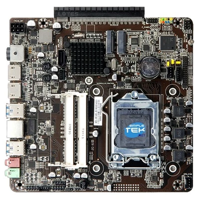 Placa madre ITX H81 2 X ranuras DDR3 con ranura para GPU de 6 pines LGA1150 1150 4ª generación Foto 1 de 4