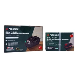 PARKSIDE Akku 20 V 4 Ah mit Ladegerät 4,5 Ah Lithium Ionen Cell Balancing X 20V - Bild 1 von 13