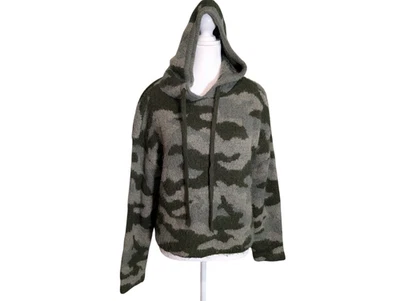 Victorias Secret ROSA CAMUFLAJE Sudadera con Capucha Pullover Recortado Polar Peluche Peludo Talla Pequeña Foto 1 de 4