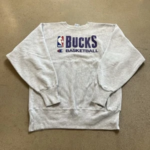 Vintage Champion Reverse Weave Bucks Basketball Sweatshirt NBA Adult Mens XL - Picture 1 of 4