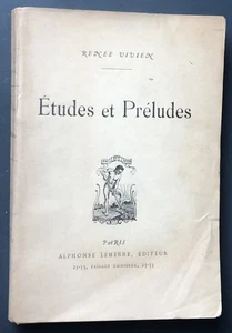 Rare RENEE VIVIEN : ETUDES ET PRELUDES (1904 bon état) - Picture 1 of 5