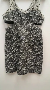 Topshop Flame Print Cutout Party Mini Dress SIZE UK 12 RRP £70 NWT - Picture 1 of 9