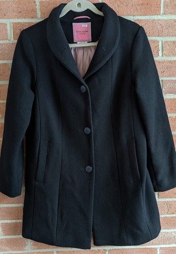 Cappotto Kate Spade New York monopetto Pea donna S misto lana classico capsula