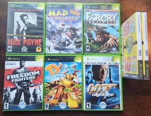 Original Xbox Video Games Lot 8 Bundle RLH Max Payne Ty 2 Mad Dash 007 Freedom - Picture 1 of 5