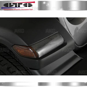 Cubiertas de señal de giro para Jeep Gladiator JT Wrangler JL JLU 18-20 aspecto de fibra de carbono - Imagen 1 de 10
