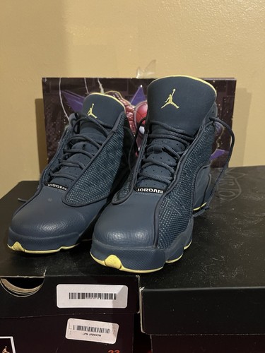 Taglia 6 Air Jordan 13 blu retrò squadrone