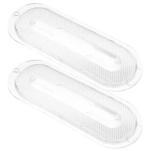 2pcs Vent Hood Lampshade Board Oval Shaped Range Hood Light Lens Shield - Picture 1 of 12
