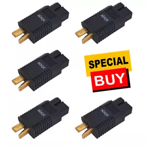 NHX RC One Piece Deans T-Plug Male - XT60 Female Adapter Connector (5) - Picture 1 of 5
