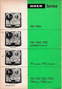 Service Manual Uher 702 L,704 L,742 L,711 L Automatic,722 L,723 L,724  - Picture 1 of 1