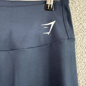 Gymshark Leggings Women Large Blue High Rise Gym Hiking Ankle 26" Pants B1A1T - Picture 1 of 7