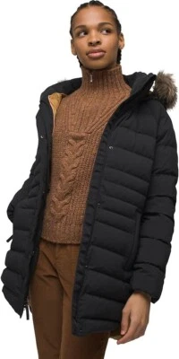 НОВЫЙ prana $370 SHIROMA черный вниз пуховик куртка размер маленький - Изображение 1 из 4