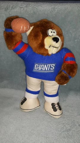 NFL New York Giants Football Teddy Bear Plush Stuffed Doll Good Stuff 90s Cover