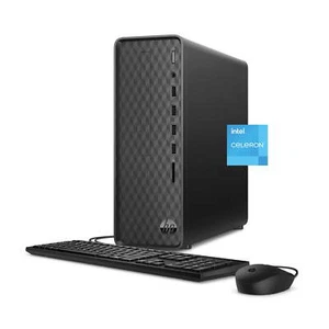 HP S01-aF2003w Slim Desktop Intel Celeron J4025 4GB 256GB W11H Excellent - Picture 1 of 5