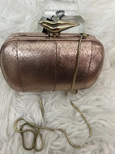 DIANE VON FURSTENBERG Metallic Leder Clutch. Einzelhandel $ 360 - Bild 1 von 16