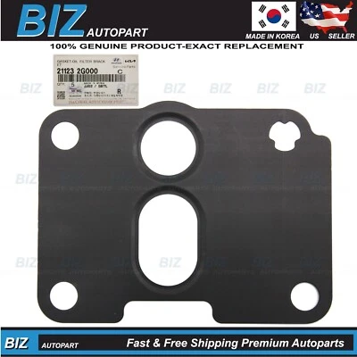 ⭐Genuine⭐ Gasket-Oil Filter Bracket for 09-22 Hyundai Kia 2.0L 2.4L 21123-2G000 - Image 1 of 4