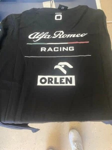 Alfa Romeo Racing F1 Essential T-Shirt Black - SIZE M - Picture 1 of 6