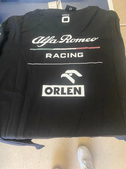 Alfa Romeo Racing F1 Essential T-Shirt Black Women size, M , L or XL - Image 1 of 4