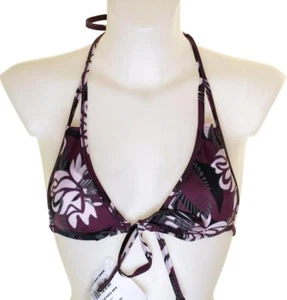 Nuevo con etiquetas para mujer Oakley acolchado poco profundo bikini top trajes de baño Xsmall 32"" 33"" nuevo violeta - Imagen 1 de 2