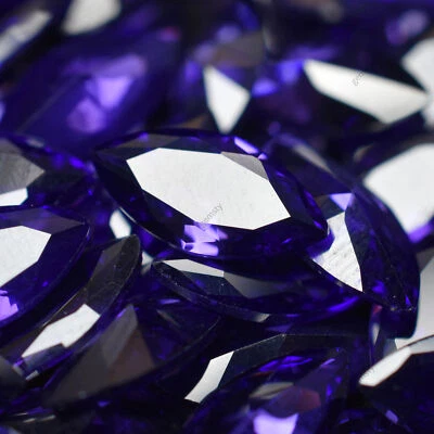 Natural Purple Tanzanite Marquise Cut 15 Pcs CERTIFIED 7x5 mm Loose Gemstone - Image 1 of 4