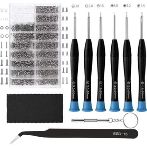 Brillen Reparatur Set mit Schrauben und Schraubendreher Pinzette für Uhrenbrillen - Bild 1 von 7