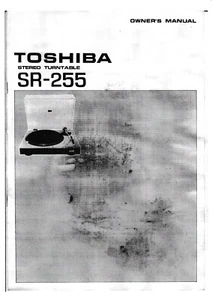 Bedienungsanleitung-Operating Instructions für Toshiba SR-255  - Picture 1 of 1