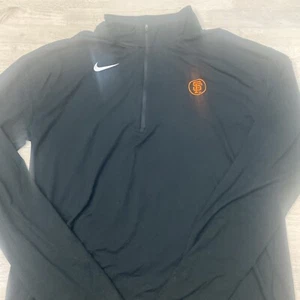 Nike San Francisco Giants MLB 1/4 Zip Pullover Sweatshirt Mens L Black - Picture 1 of 6