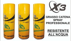 3X GRASSO LUBRIFICANTE SPRAY BARDAHL AD ALTA ADESIVITÀ RESISTENTE ALL'ACQUA - Bild 1 von 2