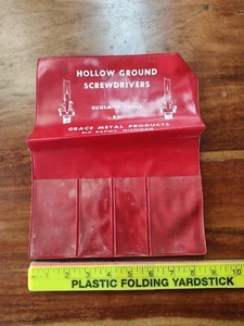 Hollow Ground Screwdrivers Gunsmith Tools Grace Metal Products Vinyl Holder NOS - Picture 1 of 7
