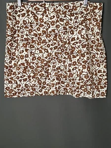 Princess Polly US 12 Brown Floral Mini Skirt NWT - Picture 1 of 7