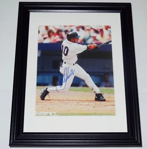 REY ORDONEZ AUTOGRAPHED 8X10 COLOR PHOTO (FRAMED & MATTED) - NEW YORK METS! - Picture 1 of 2