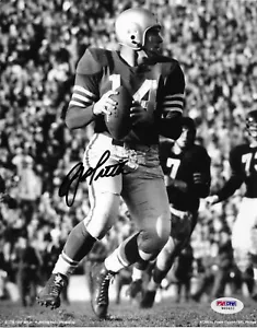 YA Tittle New York Giants Signed 8x10 Photo Autographed PSA/DNA COA HOF 53 - Picture 1 of 3