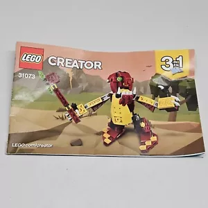 Lego Creator #31073 SOLO libretto istruzioni 3 in 1 *SOLO manuale senza pezzi - Foto 1 di 10