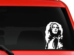 Robert Plant Led Zeppelin Sänger Musiker Porträt Auto Laptop 6" weiß - Bild 1 von 1