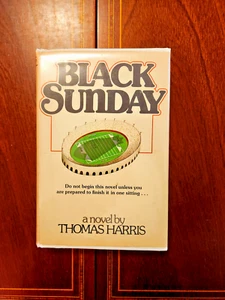BLACK SUNDAY THOMAS HARRIS 1975 1ST EDITION HCDJ 1ST PRINTING - Picture 1 of 7
