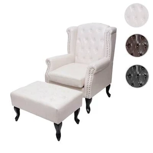 Sessel Relaxsessel Clubsessel Ohrensessel Ottomane Chesterfield Kunstleder - Bild 1 von 21