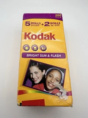 Kodak Bright Sun Flash 200 35mm Color Print Film 3 Rolls 24 Exp - Image 1 of 4