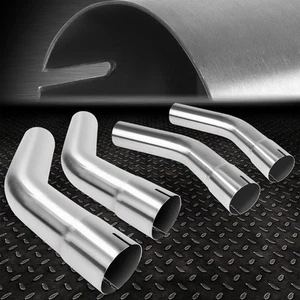 4Pcs 3"Inch OD Custom 45 Degree Stainless Steel Mandrel Bend Exhaust Pipe Tubing - Picture 1 of 6