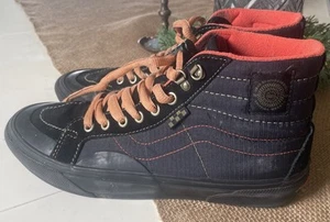 Vans X Spitfire Wheels Skate Sk8-Hi Reissue Shoe Black/Flame Men's Size 8.5 - Picture 1 of 15