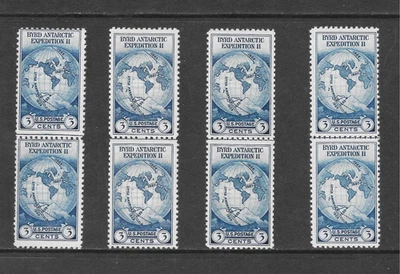 U.S. SCOTT 753 MLHNGAI CENTERLINE PAIRS - 1935 3c DK BLUE ISSUE - Image 1 of 2