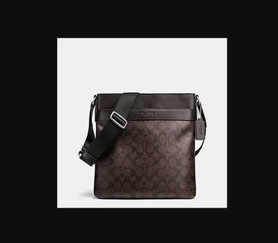 COACH BOWERY CROSSBODY BAG  IN LEATHER SIGNATURE COACH F71877 MAHOGANY/BROWN - Image 1 of 4