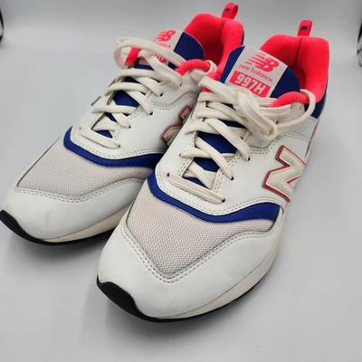 New Balance 997H CM997HAJ White Pink Blue Casual Shoes Sneakers Mens Size 9 EUC - Image 1 of 4