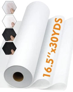 PLANTIONAL Light Weight White Iron-On Non-Woven Fusible Interfacing 16.5 x - Picture 1 of 7