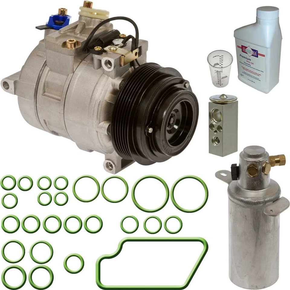 Compresor de aire acondicionado Omega para Mercedes C220 C230 CLK430 CLK320 con kit de reparación de aire acondicionado TCP Foto 1 de 1