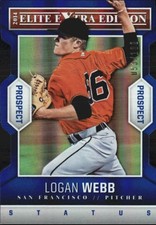 2014 Elite Extra Edition Prospects Status Blue #58 Logan Webb /100
