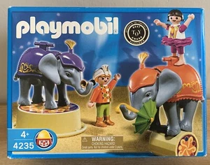 NEW 2006 PLAYMOBIL CIRCUS 4235 ELEPHANT TRAINER ACT SHOW STUNTS FIGURES AGES 4+ - Picture 1 of 1