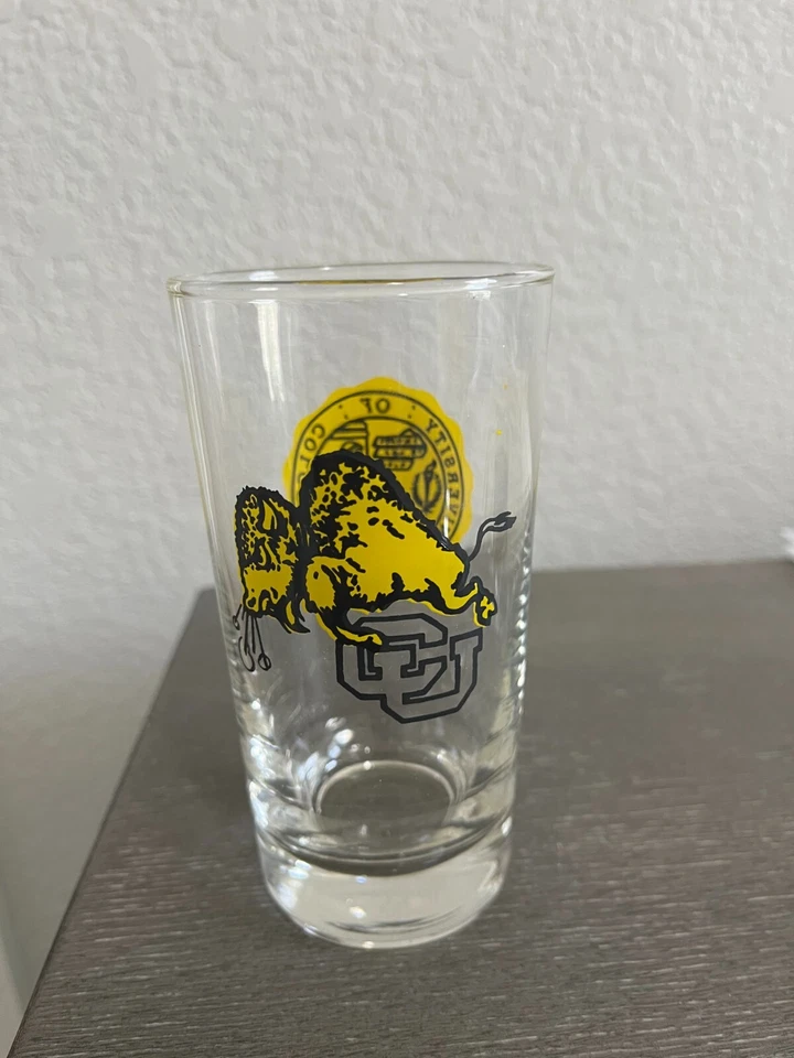 Vintage CU Buffaloes 5.5'' Glass - University of Colorado - Image 1 of 3