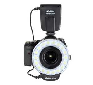 LED Makroblitz Meike FC-110 Ringblitz Ringleuchte für Canon DSLR SLR - Bild 1 von 5