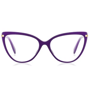 Marco de gafas Cateye de gran tamaño para mujeres niñas bisagras de primavera gafas de plástico - Imagen 1 de 21
