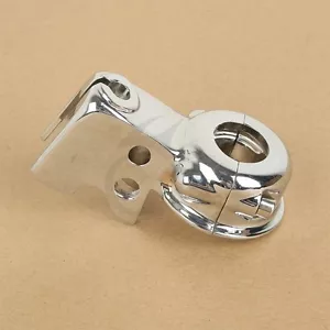 Chrome Clutch Lever Mount Bracket Perch Fit For Harley Softail Dyna Sportster - Picture 1 of 6